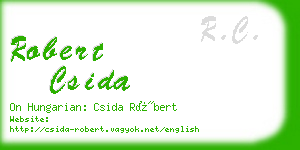 robert csida business card